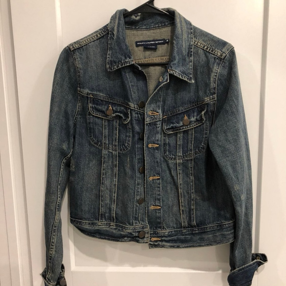 Women  Ralph Lauren Sport Classic Denim Jacket size medium